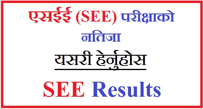 माध्यमिक शिक्षा परीक्षा (एसईई)को नतिजा सार्वजनिक