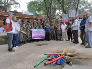 राष्ट्रिय सेवा दलद्वारा विष्णुदेवी मन्दिर सरसफाई