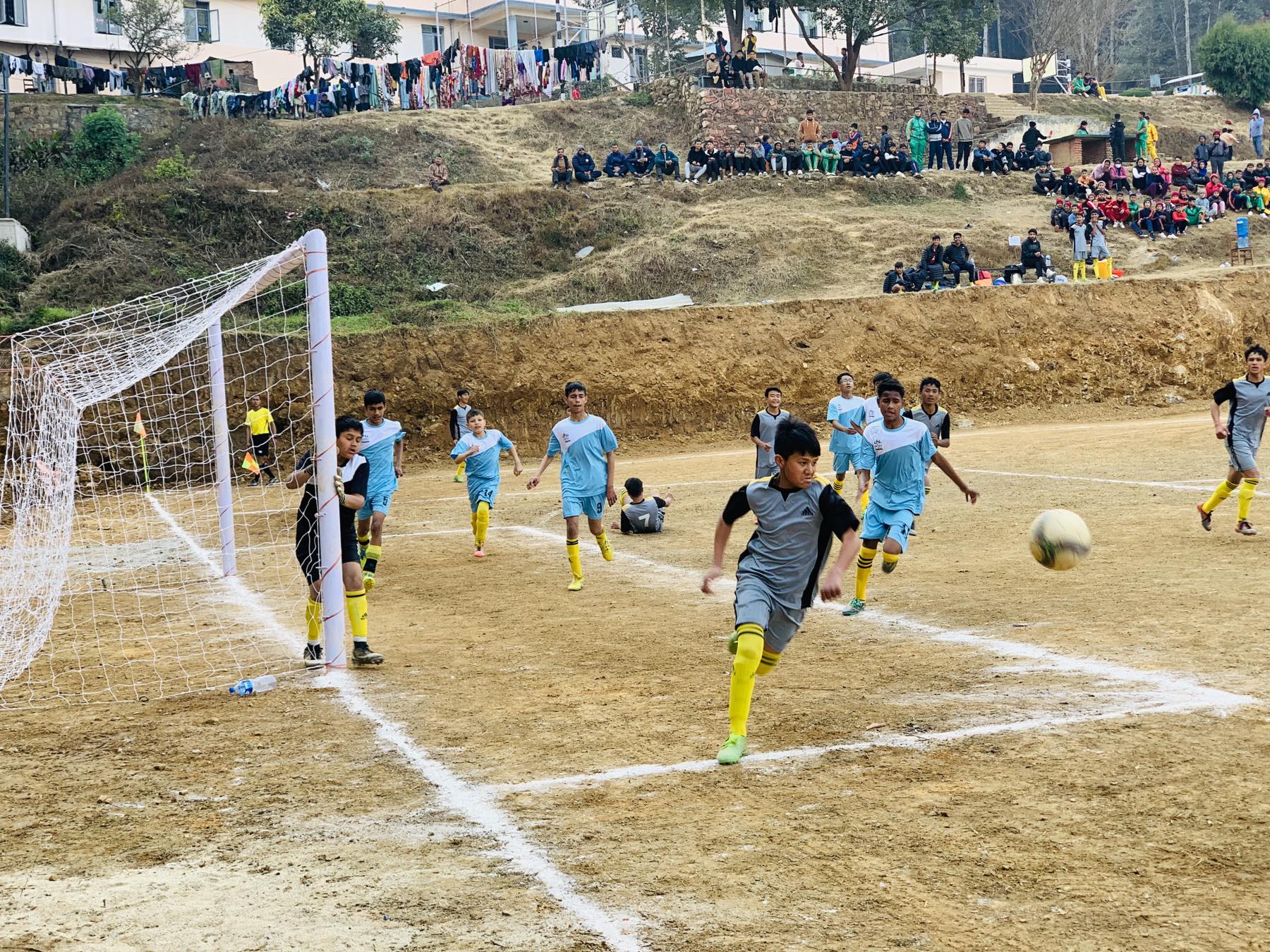 सशस्त्र प्रहरी महानिरीक्षक रनिङ ट्रफी फुटबलमा ब्राइट होराइजन मातातीर्थका जोतिषले गरे ४ गोल