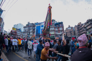 रातो मत्स्येन्द्रनाथको रथ तान्न चन्द्रागिरि नगरलाई ललितपुर महानगरको निम्तो