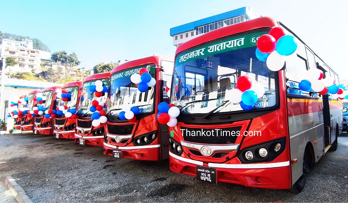 थानकोट-धुलिखेल सिधा यात्रु बस सेवा सुरु, महानगर यातायातका ४० बस गुड्ने, भाडा १ सय रुपैयाँ